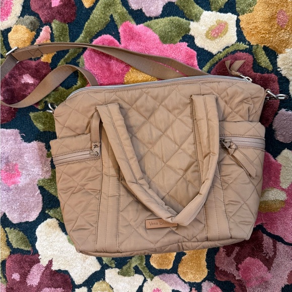 New with tags Vera Bradley Small Multi Strap Tote Bag in Meadowlark Tan - Picture 10 of 13